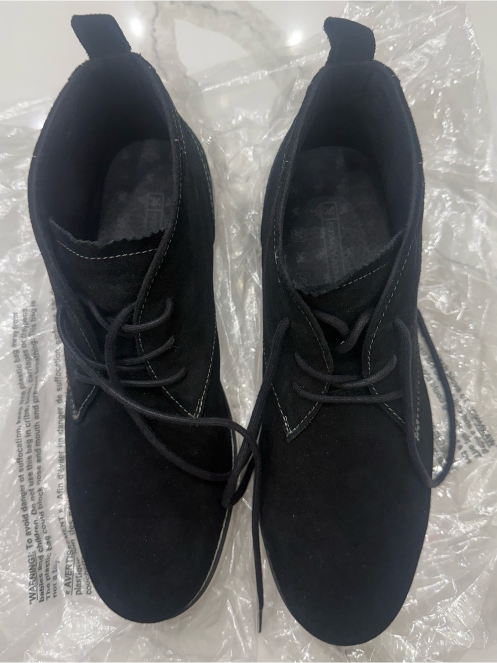 Stacy Adams Black Suede Chukka Boots